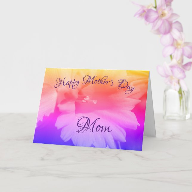 Carte Merci Maman Daffodil Fleur Fête des Mères (Orchidée)