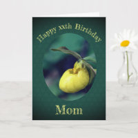 Merci Maman Jaune Lady Slipper Anniversaire