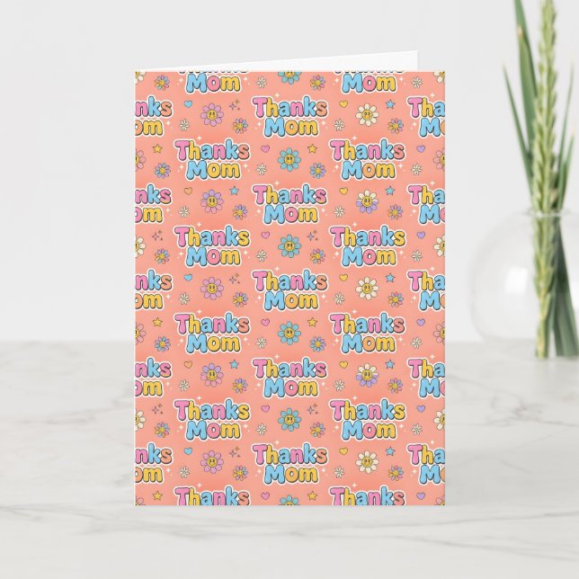 Carte Merci Maman "Joyeuse Fête des Mères" (Devant)