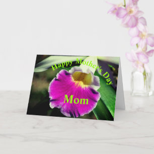 Carte Merci Maman Orchidée Fête des mères