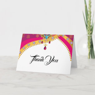 Carte Merci Mariage indien hindou