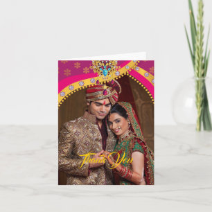 Carte Merci Mariage indien hindou
