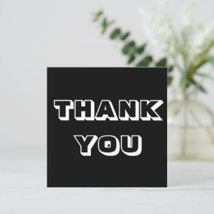 Carte Merci, Merci, noir blanc