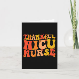 Carte Merci NICU Nurse Thanksgiving NICU Nurse