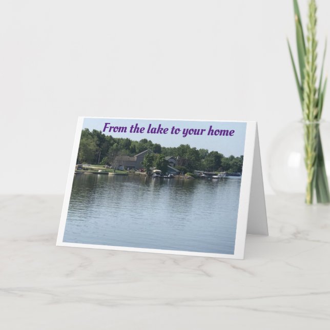 CARTE * MERCI NOËL* DE **LE LAC** (Devant)