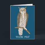 Carte Merci PERSONNALISÉ GRAND NOMBRE D'OWL !<br><div class="desc">Carte faite à la main pour vous ! Customisez avec votre propre texte à l'avant et à l'intérieur de la carte. Consultez ma boutique pour plus de couleurs et de designs !</div>