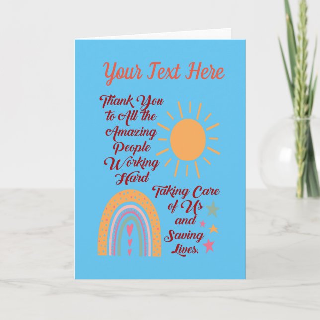 Carte Merci Personnes Extraordinaires Avec Option Person (Devant)