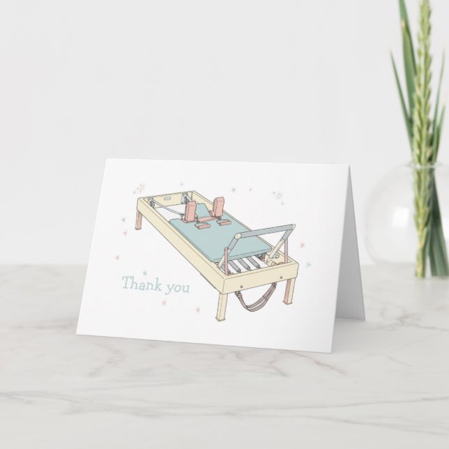 Carte Merci Pilates Reformer (Devant)