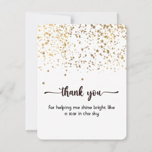 Carte Merci plat, jolie et simple