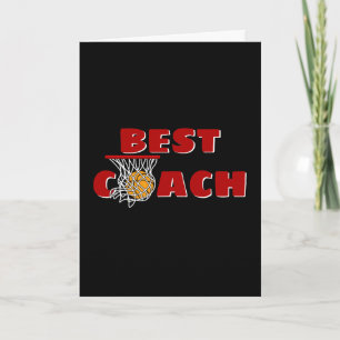 Carte Merci pour entraîneur de basket-ball