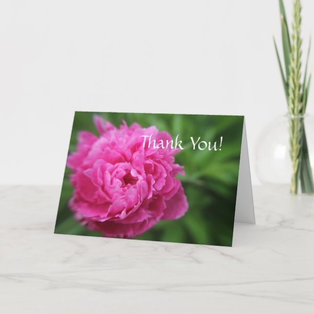 Carte Merci pour être un endroit lumineux - Peony (Devant)