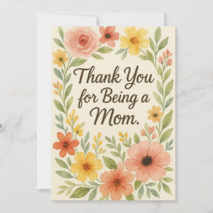 Carte "Merci pour être une maman" - Les Golden Gir