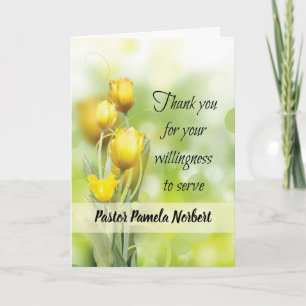 Carte Merci pour le ministère au service de Yellow Tulip