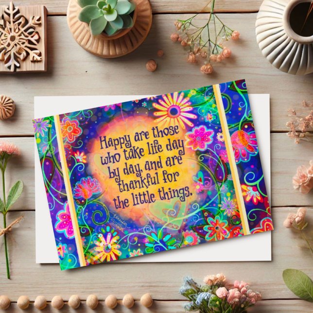 Carte Merci pour les petites choses (Créateur téléchargé)