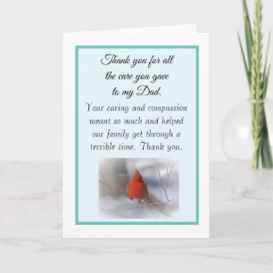 Carte Merci pour prendre soin de mon père Infirmière Doc