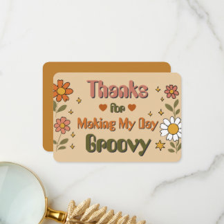 Carte Merci pour rendre ma journée Groovy