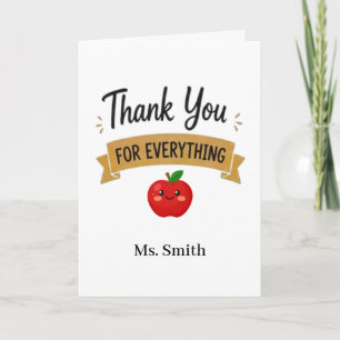 Carte Merci pour Tout Personnalisé