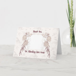 Carte Merci pour venir à Open House Ajouter photo de mai