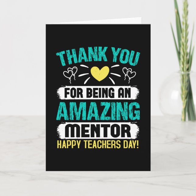 Carte Merci pour votre mentor extraordinaire (Devant)