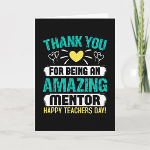 Carte Merci pour votre mentor extraordinaire