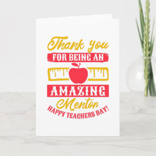 Carte Merci pour votre mentor extraordinaire