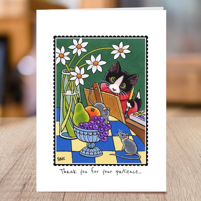 Carte Merci pour votre patience Cat Mouse Custom (Créateur téléchargé)