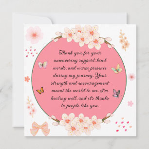 Carte Merci pour votre soutien indéfectible.