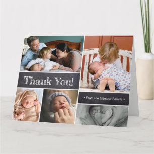 Carte Merci   Présentation des photos de deuxième bébé