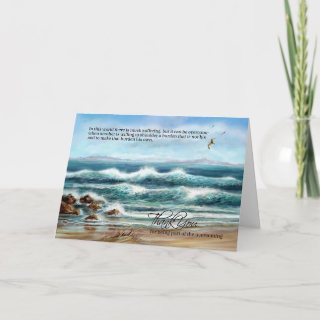 Carte Merci-soignant à la journée des médecins ou des in (Devant)