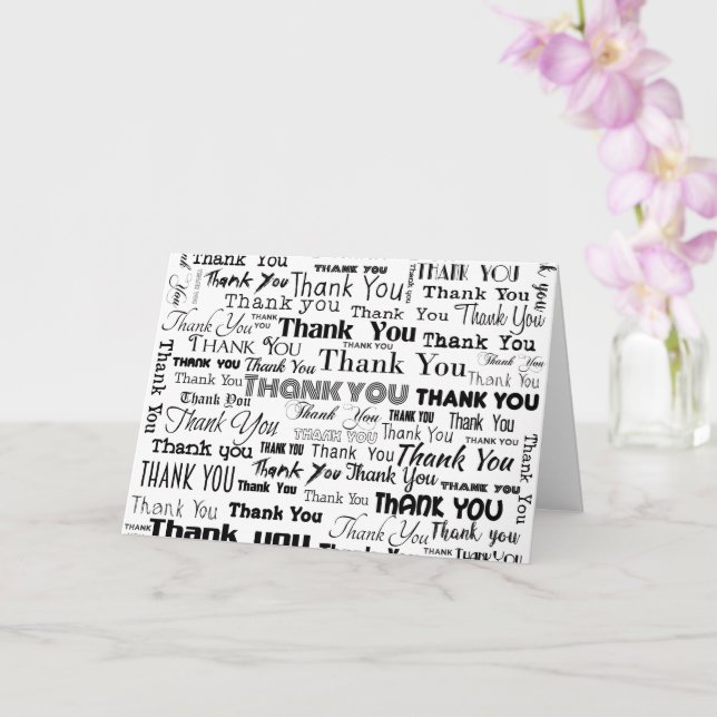 Carte Merci (sur fond blanc) (Orchidée)