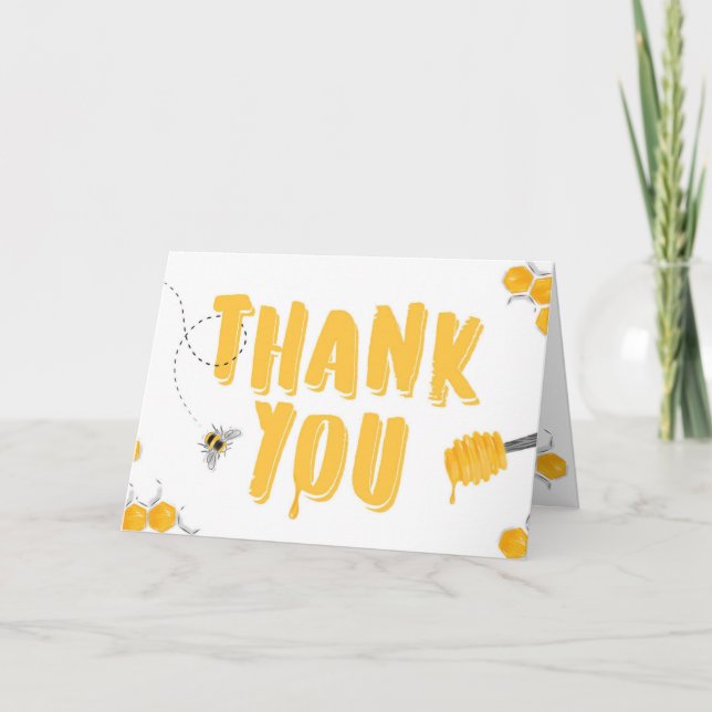Carte Merci Sweet Honey Bee (Devant)