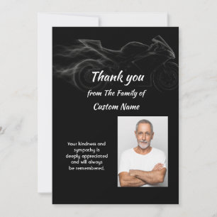 Carte Merci Sympathie Motard Motocycliste
