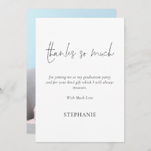 Carte Merci tant de Merci de diplôme de la photo de scri