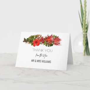 Carte Merci tropical de cadeau de mariage de brise