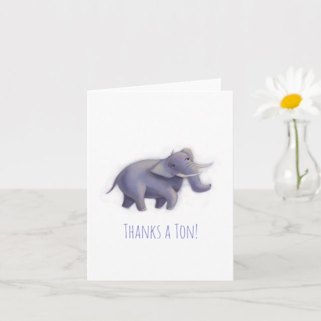 Carte Merci une Ton ! (Petite plante)