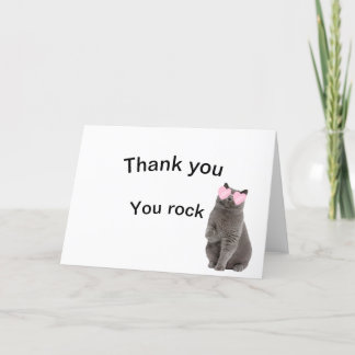 Carte Merci "You Rock"