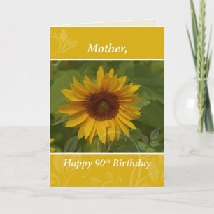 Carte Mère 90e Anniversaire Tournesol
