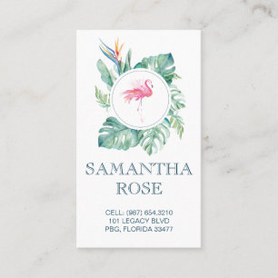 Carte mère côtière Flamant rose rose