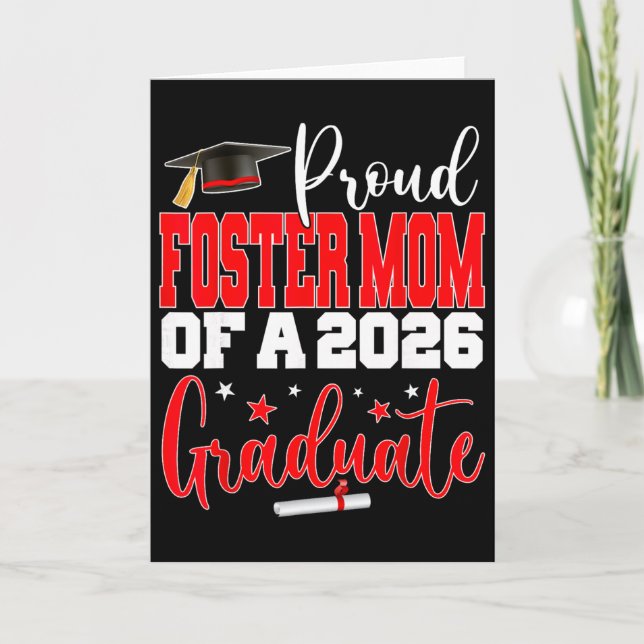 Carte Mère d'accueil fière Senior 2026 D'une Cl De Diplô (Devant)