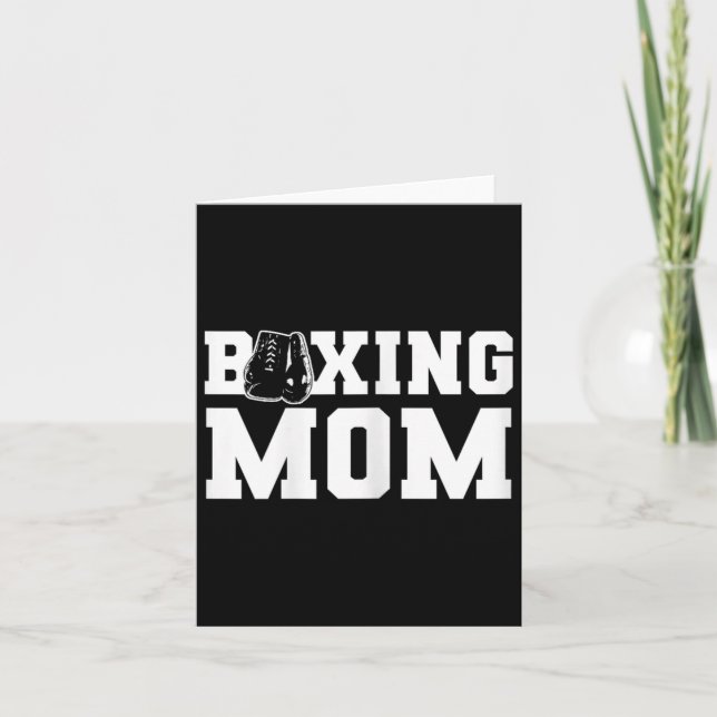 Carte Mère De Boxe Soutien Et Fier Parent De Boxe (Devant)