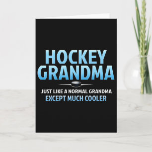 Carte Mère de hockey drôle de hockey sur glace grand-mèr