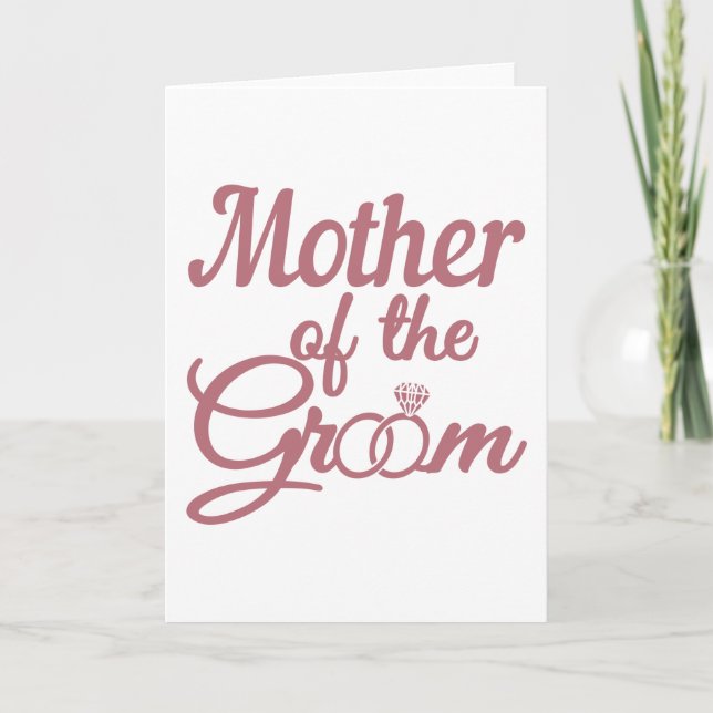 Carte Mère De La Famille Mariage Groom Correspondant (Devant)