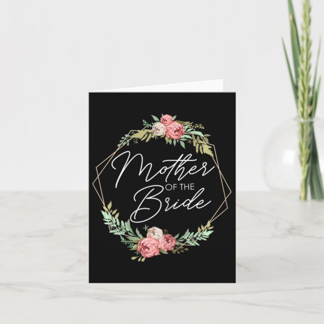 Carte Mère De La Mariée Fleurs Mariée Et Mariage De Sall (Devant)
