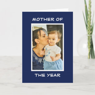 Carte Mère de l'année Photo personnalisée Maman