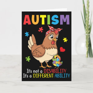 Carte Mère de sensibilisation à l'autisme Poulet Capacit