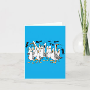 Carte Mère drôle de mouette féminine Jour de la fête des