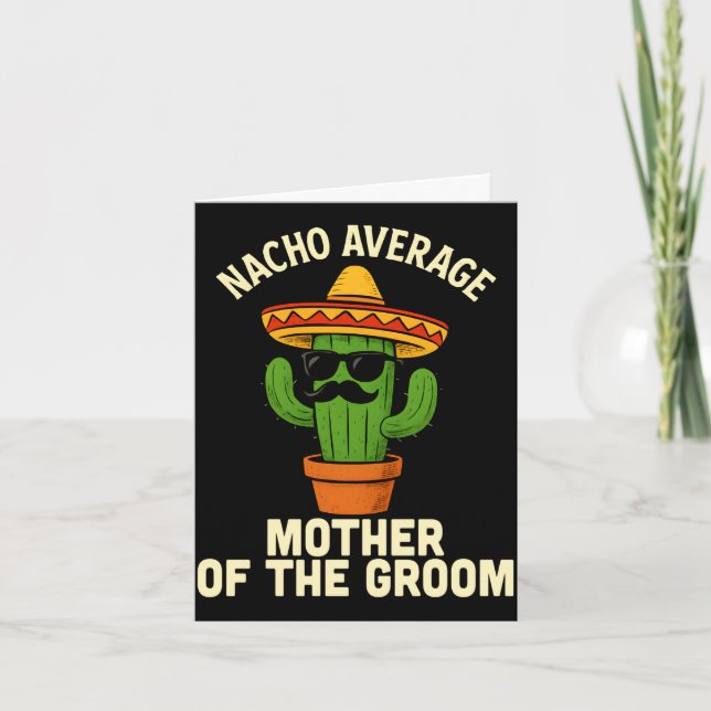 Carte Mère drôle du marié mariage mexicain cinco de (Devant)