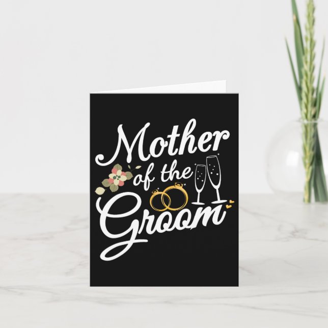 Carte Mère Du Groom Mère Cadeaux Pour Mariage Ou Bache (Devant)