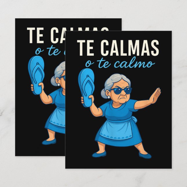 Carte Mère espagnole mexicaine drôle (Devant / Derrière)