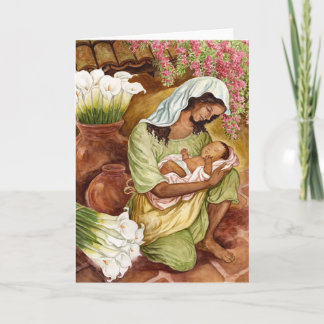 Carte Mère Et Enfant Avec Calla Lilies